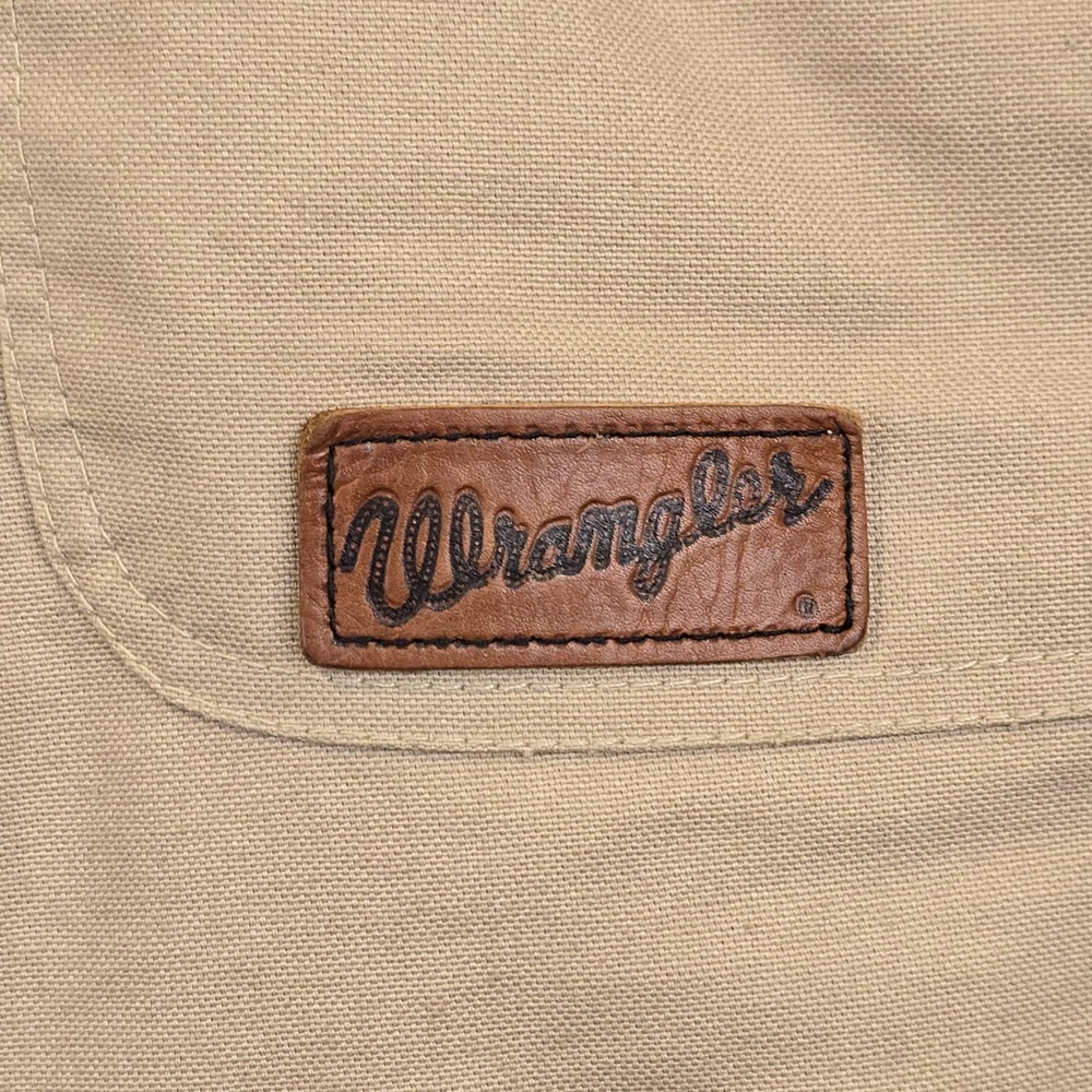 Wrangler Tan and Brown Barn Jacket, Chore Coat - Picture 6 of 16